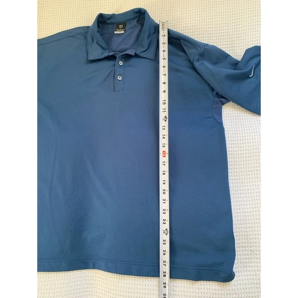 Nike Golf Nike Fit Dry Men XXL Blue Short Sleeve Polo 2XL